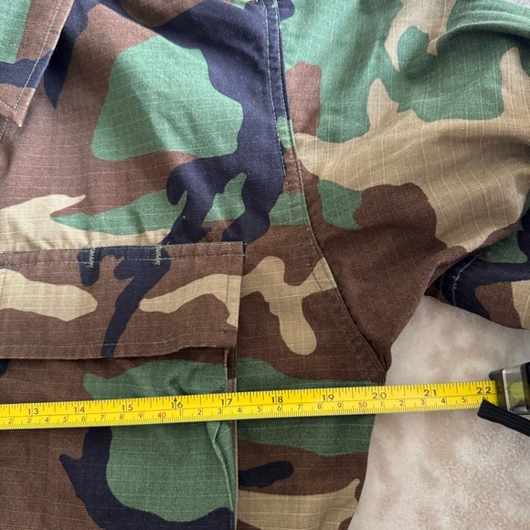 US Military Army Jacket Vintage Woodland Camouflage combat  Buttons XS- EUC - Picture 6 of 7